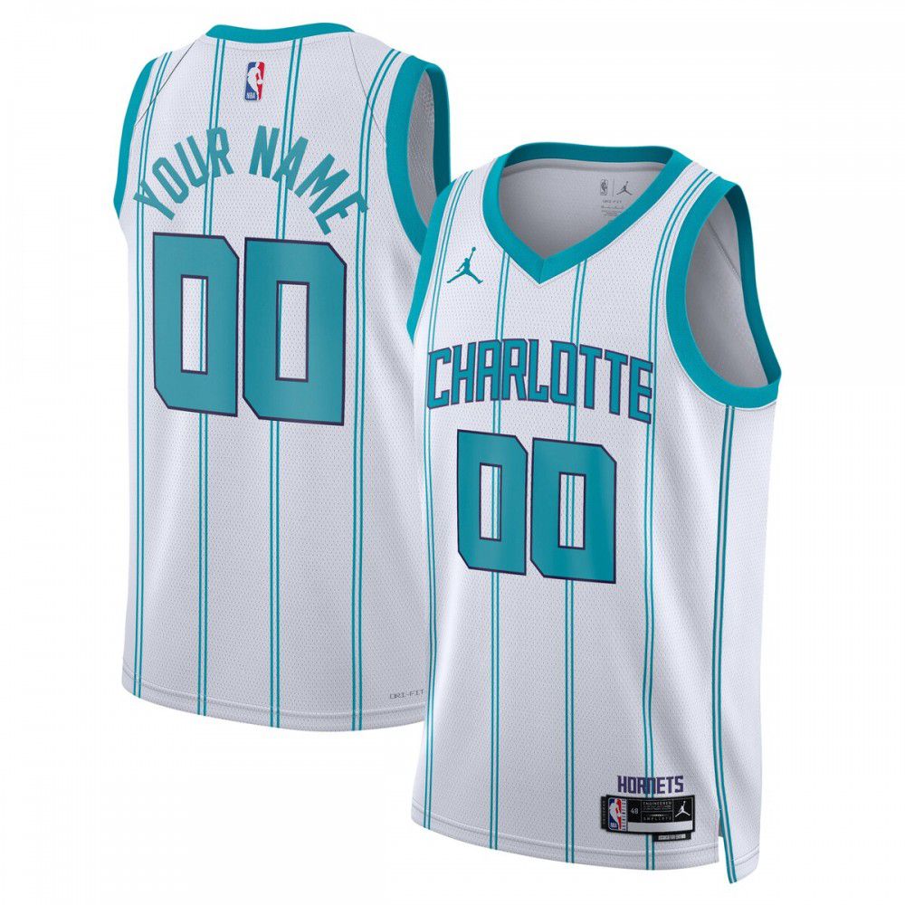 Charlotte Hornets Jordan Brand Unisex 2022/23 Swingman Custom Jersey White - Association Edition-Pro Kit Vault | Brand New 26/27 Sports Jerseys